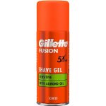 Gillette Fusion Shave Sensitive with Almond oil gel 75 ml – Zboží Mobilmania