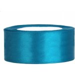 Stuha saténová tyrkysová 2,5cm/25m – Sleviste.cz