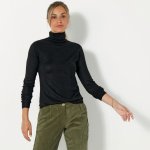 Blancheporte Pulovr s rolákem, kašmírový na dotek černá – Zboží Mobilmania