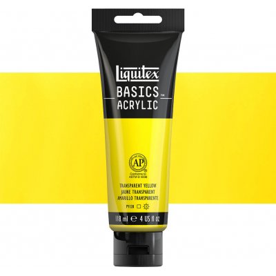 Liquitex Basics akrylová barva transparent yellow 118 ml – Sleviste.cz