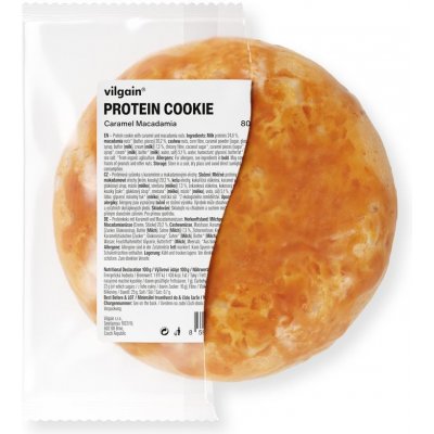 Vilgain Protein Cookie karamel s makadamovým oříškem 80 g – Zbozi.Blesk.cz