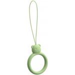 Šňůrka na mobil (silicone) Ring, barva zelená – Zboží Živě