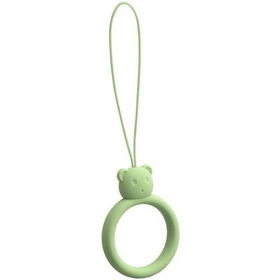 Šňůrka na mobil (silicone) Ring, barva zelená – Zboží Živě