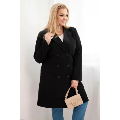 Kesi Plus Size kabát černý – Zboží Mobilmania