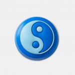 Odznáček Jibbitz – Light and Dark Blue Yin Yang – Hledejceny.cz