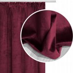Zatemňovací závěs Spod Igły i Nitki sametový červený 140x300 cm – Hledejceny.cz