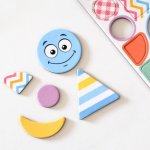 Allboards SHAPES02 Výuková sada magnetů pro děti 48 prvků var.2 – Zboží Dáma