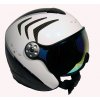 Snowboardová a lyžařská helma HMR H2 R wht/carbon/grn + štít VTM007 L 15/16