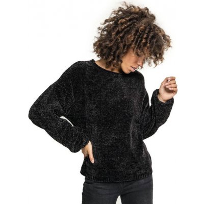 Urban Classics Ladies oversize Chenille sweater black