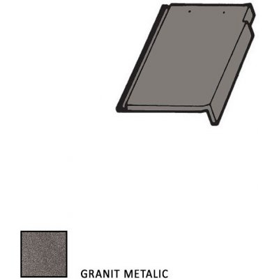 BMI Bramac Tegalit Star taška krajová pravá Granit Metalic