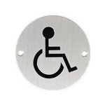 EUROLATON Nerezový PIKTOGRAM invalida 8109 označení WC