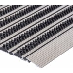 FLOMA Topline Černo stříbrná hliníková kartáčová vstupní rohož 50 x 80 x 1,5 cm – Zboží Dáma
