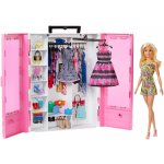 Mattel Barbie Šatní skříň s panenkou a příslušenstvím GBK12 – Hledejceny.cz