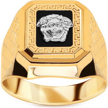 iZlato Forever Zlatý pánský prsten se vzorem a hlavou medúzy IZ22289 od 8  444 Kč - Heureka.cz