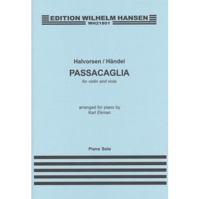 Halvorsen/Händel PASSACAGLIA / klavír sólo – Sleviste.cz