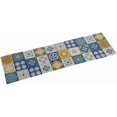 Versa Běhoun Versa Mosaic Žlutá Polyester 44,5x0,5x154 cm – Zboží Mobilmania