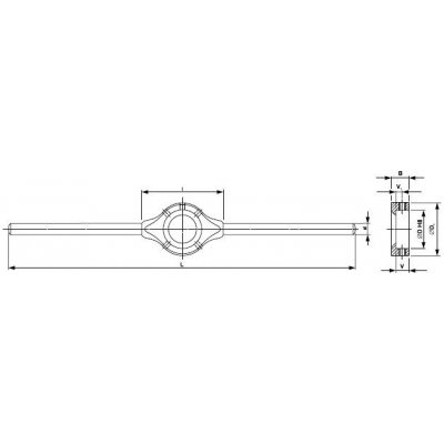 BUČOVICE TOOLS Vratidlo na závitové kruhové čelisti, čsn 241520 d45; m16 - m20 (403045) – Zboží Mobilmania