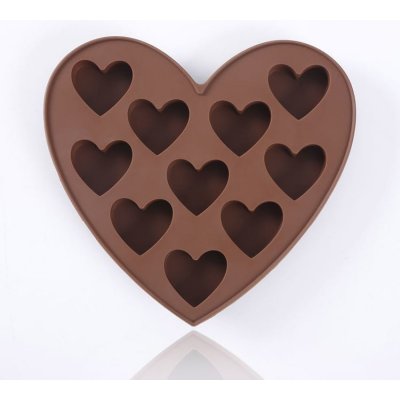 Silikonová forma na čokoládu - srdce – Zboží Dáma