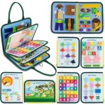Bonnyco Busy Board Montessori plstěná vzdělávací hračka – Zboží Mobilmania