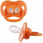 Canpol babies dudlík silikon symetrický Cute Animals oranžová 1ks – Hledejceny.cz