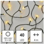 Emos D4AW01 Lighting LED vánoční řetěz 4 m vnější i vnitřní teplá bílá časovač – Hledejceny.cz