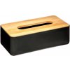 Úložný box 5five Simply Smart Box na kapesníky 26 x 13 x 9 cm černý