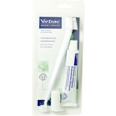 Virbac C.E.T.pes Zubní pasta enzymatická drůbeží 70 g+kartáčky – Hledejceny.cz
