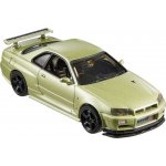Mattel Hot Wheels Prémiové auto NISSAN SKYLINE GT-RBNR34 HMD47 1:43 – Zboží Dáma
