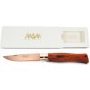 Rybářský nůž a dýka MAM Douro 2062 Bronze Titanium Zavírací nůž s pojistkou bubinga 10,5cm