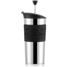 Cestovní french press 0,35 l nerezový černý TRAVEL PRESS - Bodum (Cestovní hrnek TRAVEL PRESS nerezový černý 0,35 l - Bodum)