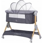 Chipolino Postýlka SleepNFold 2v1 Charcoal – Zboží Mobilmania