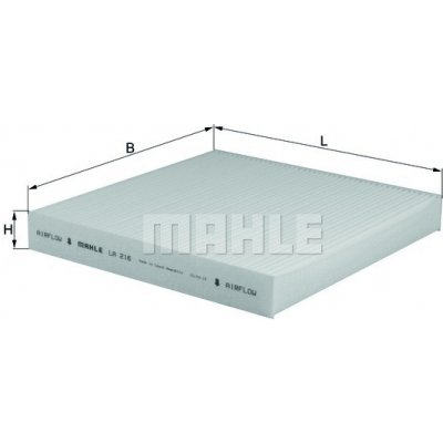LA216 MAHLE Filtr, vzduch v interiéru – Hledejceny.cz