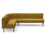 Rohová sedačka VARIETY, 90°, vnitřní, potahová látka Blues CSII, zlatá – Zboží Mobilmania