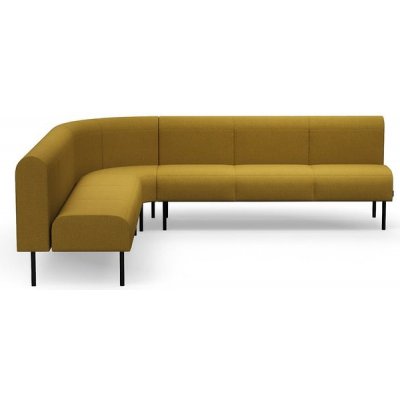 Rohová sedačka VARIETY, 90°, vnitřní, potahová látka Blues CSII, zlatá – Zboží Mobilmania