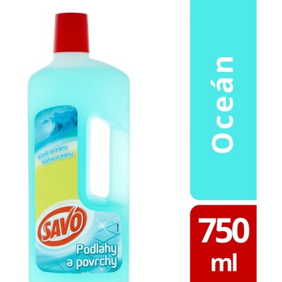 Savo Čistící prostředek na podlahy a povrchy s vůní oceánu 750 ml – Zboží Mobilmania