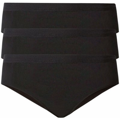 esmara Dámské kalhotky s BIO bavlnou, 3 kusy (XS (32/34), černá)