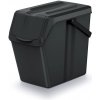 Koš Prosperplast Odpadkový koš SORTIBOX II recyklovaně černý, 25 L, sada 4 ks