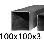 Jeklový profil 100x100x3, černý 1 m (JOKL-100x100x3-1) – Hledejceny.cz