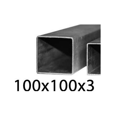 Jeklový profil 100x100x3, černý 1 m (JOKL-100x100x3-1) – Hledejceny.cz