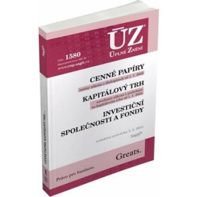 ÚZ 1580 Cenné papíry, Kapitálový trh, Investiční společnosti a fondy, Komoditní burzy – Sleviste.cz