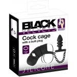 Black Velvets Cock cage with – Zboží Mobilmania