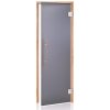 Interiérové dveře A-door Dveře do sauny "A" Premium Satin Grey Olše 69 x 189 cm