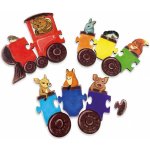 Montessori Ulanik puzzle Duhové auta – Zboží Dáma