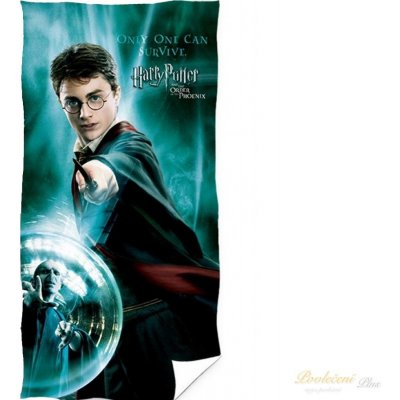 Carbotex bavlněná froté osuška 70 x 140 cm Harry Potter Pouze jeden může přežít – Zboží Mobilmania