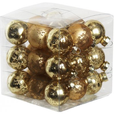 J&M Home International LTD. Koule sklo 2,5cm/27ks antik zlatá – Hledejceny.cz