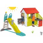 Smoby set domeček Pretty Nature a skluzavka Toboggan XL 810702-25 – Zbozi.Blesk.cz