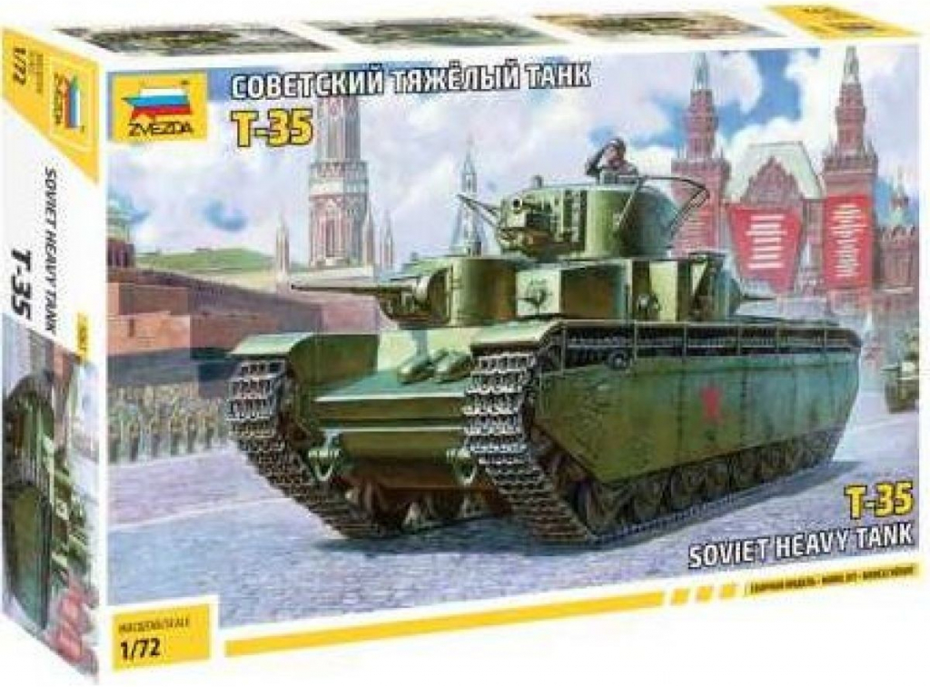 Zvezda Soviet Heavy Tank T 35 5061 1:72