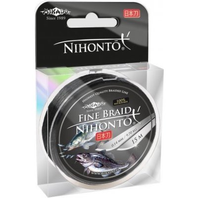 MIKADO šňůra NIHONTO FINE BRAID 030 BLACK 15m 29,6kg