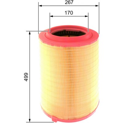 Vzduchový filtr BOSCH F 026 400 274 (F026400274) – Hledejceny.cz