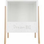 Atmosphera Dřevěný bílý regál do dětského pokoje, 40x33x30 cm – Zboží Mobilmania